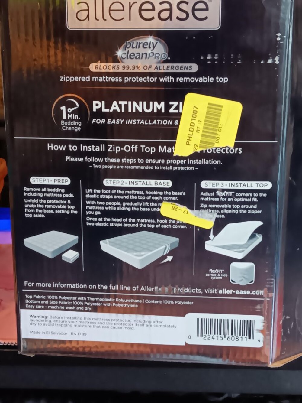 Twin XL Platinum Ultimate Mattress Protector - Allerease NEW LQQK!!! - Picture 5 of 8